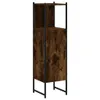 Badschrank Räuchereiche 33x33x120,5 cm Holzwerkstoff 842468 Produktbild-Vorschau 2