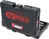 A black tool case with the KS Tools logo and product information, partially open to reveal tools inside. Produktbild-Vorschau