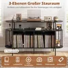 Estante para tocadiscos de COSTWAY con enchufe e Vista previa de la imagen del producto 4