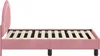 vidaXL Kinderbettgestell mit Kopfteil Rosa 70 x 140 cm Samt Produktbild-Vorschau 6