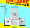 Aufständerung für 1 Solarmodul PV Halterung Balkonkraftwerk Produktbild-Vorschau 4