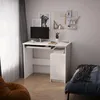 Moderner weißer Computertisch im Loft-Stil mit Produktbild-Vorschau 3