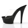 KISS-201 Damen Sandale von Pleaser, Transparent Schwarz , Produktbild-Vorschau 3