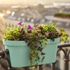 3.11 Pot de fleurs pour balcon OVAL - Couleur : VERT MINT - Voir les images du produit 7