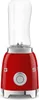 A red SMEG mini-standmixer with a clear blender cup on top, shown against a white background. Podgląd zdjęcia produktu