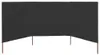 vidaXL Tissu brise-vent en 3 parties 400 x 80 cm Anthracite Voir les images du produit 7