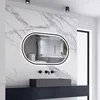 AICA LED Badspiegel Oval 100x60cm Beschlagfrei Bluetooth Produktbild-Vorschau 2