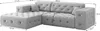 Ecksofa Designersofa CHANTAL in Stoff Opera Velvet Schwarz Produktbild-Vorschau 2