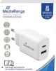 The image shows the packaging of a white MediaRange 25W fast charger for mobile devices. Produktbild-Vorschau
