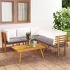set da giardino da 8 pezzi con cuscini in legno massiccio Anteprima dell’immagine prodotto 20