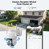 3 pièces 2K 3MP caméra de surveillance extérieure solaire Voir les images du produit 6