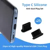 25 Stück Handy Staubstecker Silikon USB C Staubschutz Produktbild-Vorschau 6