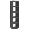 vidaXL Boekenkast/Roomdivider, grijs, 40x35x167 cm, massief Productafbeelding-voorbeeld 1