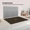 KitchenYeah© Herdabdeckplatte Goldenes Muster auf schwarzem Produktbild-Vorschau 3