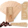 Verpackung 10 kleine braune Blockbodenbeutel Geschenk-Tüte Produktbild-Vorschau 5