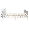 Bettgestell mit Kopfteil ohne Matratze Weiß 200x200 cm Produktbild-Vorschau 5