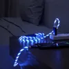 Câble de recharge USB LED 3-en-1 bleu lumineux Micro USB-C Voir les images du produit 2