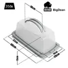 BigDean Kuchen Transportbox Rechteckig in Pastell Grün – Produktbild-Vorschau 3