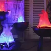 Elektrický LED modrý plamen 3D falešný oheň lampa efekt Náhled obrázku produktu 4