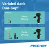 FISCHER mini vzduchová pumpa na kolo z hliníku Výška: 295 Náhled obrázku produktu 15