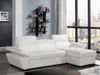 Eckschlafsofa aus Leder JONOVA - Weiß - Eckschlafsofa Produktbild-Vorschau 8
