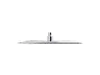 A square shower head with a central connection point, presented against a plain white background. Produktbild-Vorschau