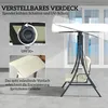 Outsunny Hollywoodschaukel mit verstellbarem Sonnendach Produktbild-Vorschau 4