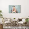 Poster - Poster ohne Rahmen - Surreal Frau Blumen - 91,5x61 Produktbild-Vorschau 5