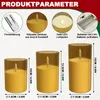 UISEBRT Gold LED Kerzen mit Timer & Fernbedienung Produktbild-Vorschau 2