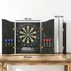 Elektronische Dartscheibe E Dartboard mit Türen Holzoptik Produktbild-Vorschau 3