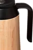 Thermoskanne, 1 L, schwarz mit Holz-Element Produktbild-Vorschau 3