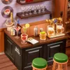 puzzle 3D, DIY Leisurely Cheers Bar Mini-House, plastique, Voir les images du produit 8