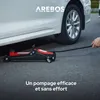 Cric de manœuvre hydraulique AREBOS 2T plat | Hauteur sous Voir les images du produit 7