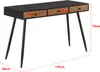 Schreibtisch Tumba 115x48x75cm mit 3 Schubladen Bürotisch Produktbild-Vorschau 3