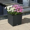 LECHUZA Pot de plantes CUBE Cottage 40 Granit | Pot de Voir les images du produit 15