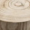 A close-up view of a wooden slice with visible growth rings. Produktbild-Vorschau