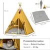 PawHut Tipi Zelt für Haustiere, Katzenzelt mit abnehmbar Produktbild-Vorschau 3