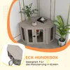PawHut Hundekäfig Eckige Hundehütte Hundebox mit Kissen, Produktbild-Vorschau 5