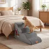 COSTWAY Hundetreppe 4 Stufen, Haustiertreppe für Kleine Produktbild-Vorschau 2