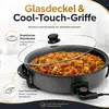 SHOV XXL Pizzapfanne Ø42 cm | Hitzebeständiger Glasdeckel & Produktbild-Vorschau 4