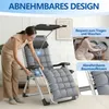 LZQ Gartenliege Klappbar mit Sonnendach, Gepolsterter Produktbild-Vorschau 7