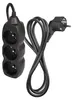 Prodlužovací kabel 1,5 m / 3 zásuvky / černý / PVC / 1 mm2 Náhled obrázku produktu