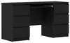 vidaXL Schreibtisch mit Speicher Schwarz Eichen-Optik 140 x Produktbild-Vorschau 1