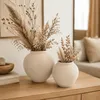 Bavary Sahara Dekovase 22 cm Beige handgefertigt Produktbild-Vorschau 4
