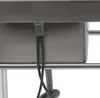 100x60x93cm Edelstahl Spüle mit Armatur komplett Zubehör  Produktbild-Vorschau 9