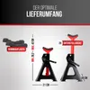HEYNER® Unterstellbock 2er Set mit Gummiauflage Hubhöhe Produktbild-Vorschau 4