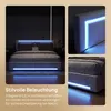 INONEFT : Lit rembourré 160x200 cm avec ports USB et Type Voir les images du produit 6
