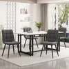 Abrihome 140x80cm Esstisch-Set mit 4 Stühlen, Esszimmer-Set Produktbild-Vorschau 1