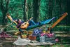 Hängematte Schaukel mit Holzstange 220x160 doppelt Garten Produktbild-Vorschau 5
