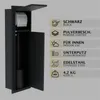 HAGO24 WC Modul Edelstahl Schwarz Schlitz Einbauschrank Produktbild-Vorschau 3